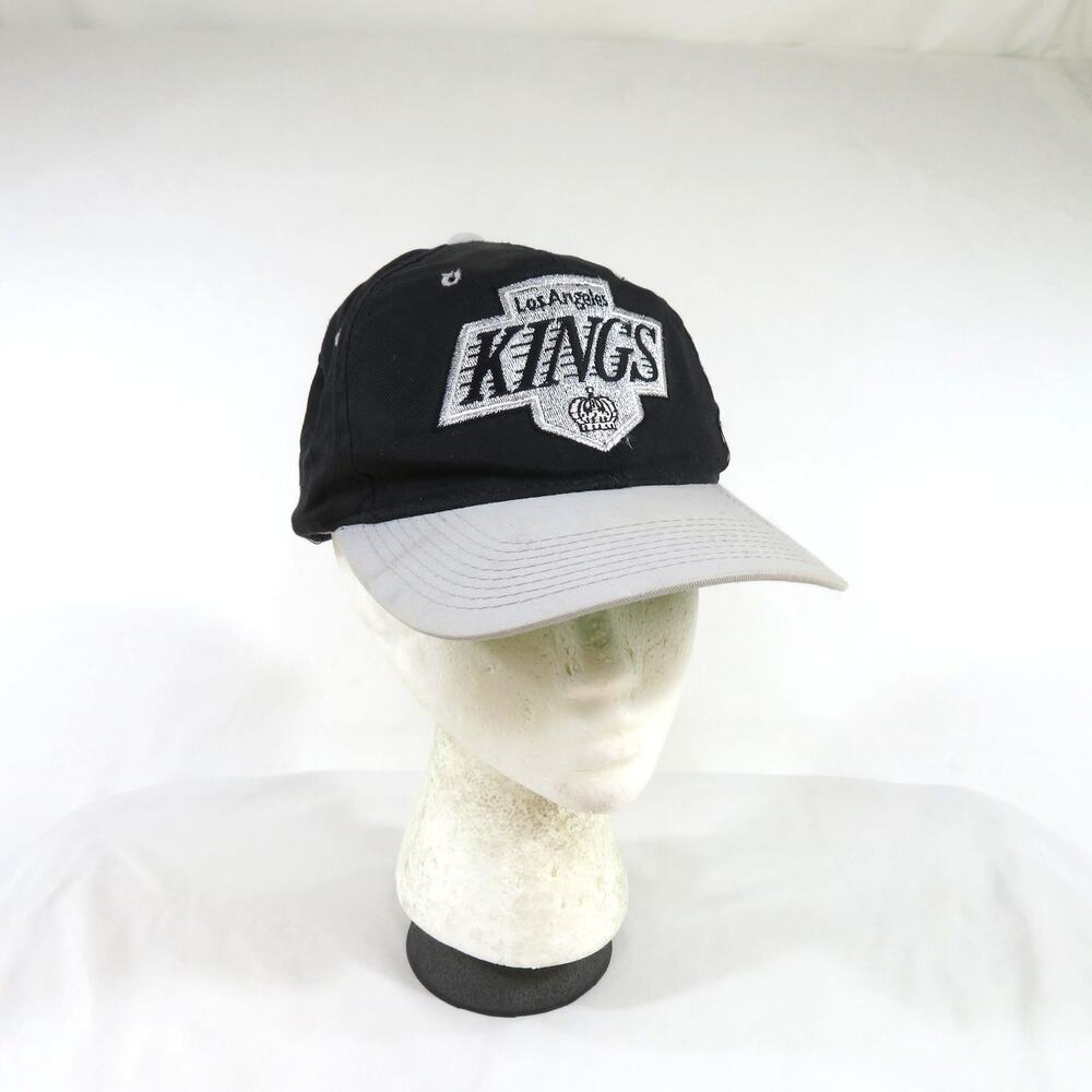 Sports Specialties Hat Los Angeles Kings Cap Black Gray Snapback 1990s